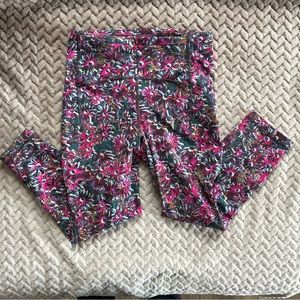 Lululemon Floral electric high rise crop legging